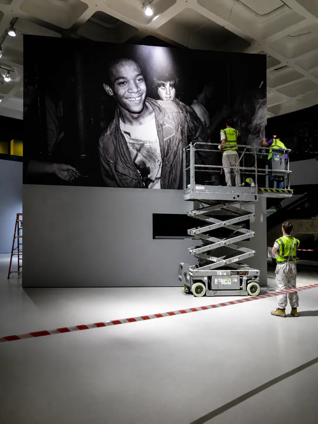 Large-format gallery wall installation in London by City Images: floor-to-ceiling printed graphics fitted by in-house installation team.