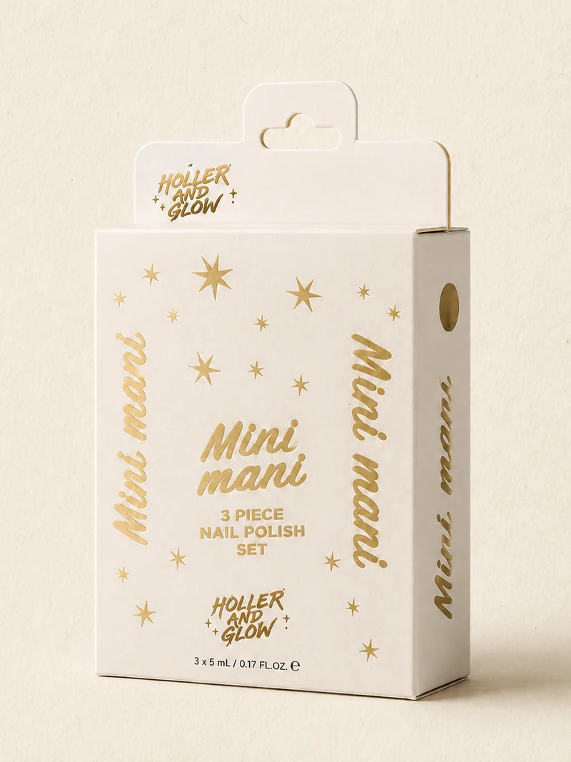 Foil peel-and-stick labels applied to product packaging