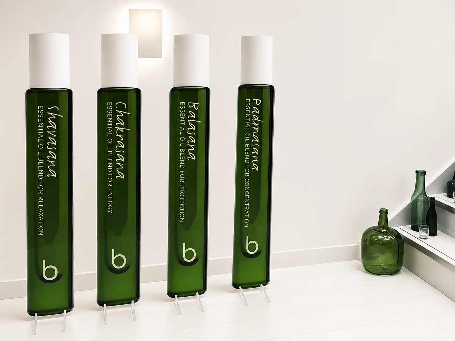 Bamford fragrance bottle counter display, printed counter unit hand-finished by City Images London