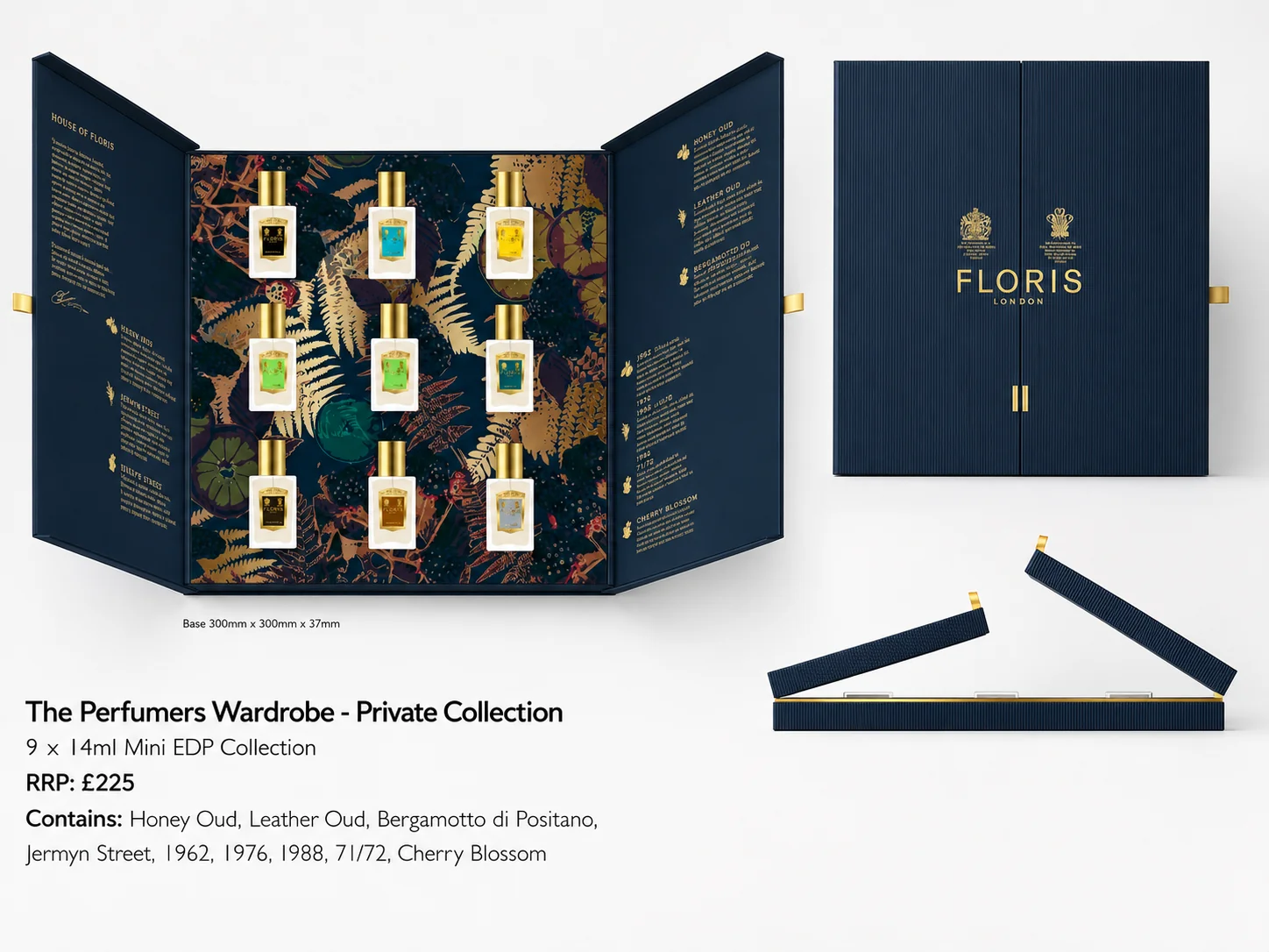 Floris luxury perfumer wardrobe display, printed and hand-finished counter unit by City Images London