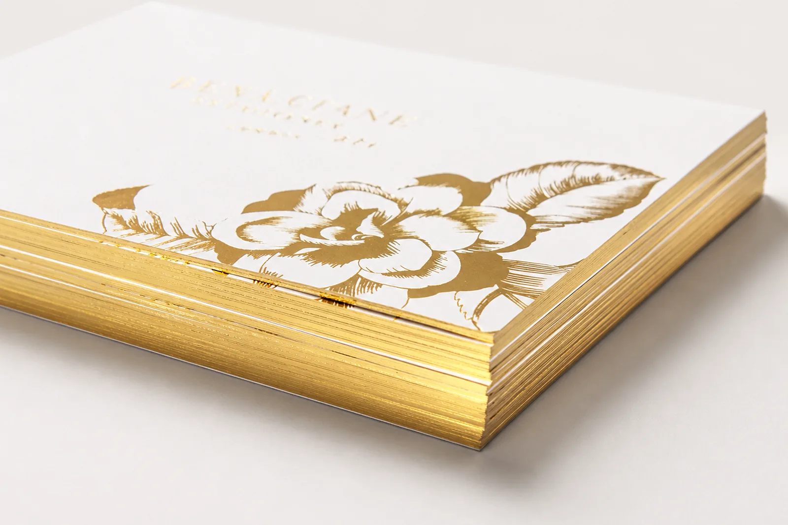 Blind embossing on uncoated premium stock at City Images Camden