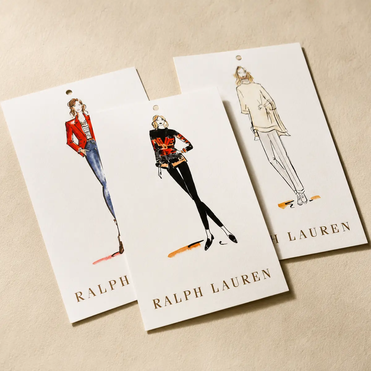 Fashion show cards printed on heavyweight stock in London